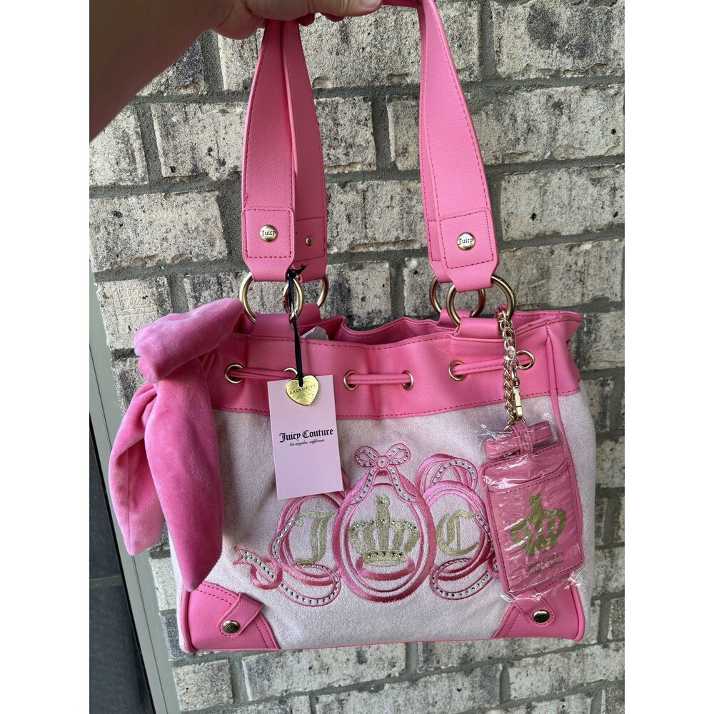 NWT Juicy Couture Lovers Club Daydreamer Tote Pink Diamond Rare Y2K